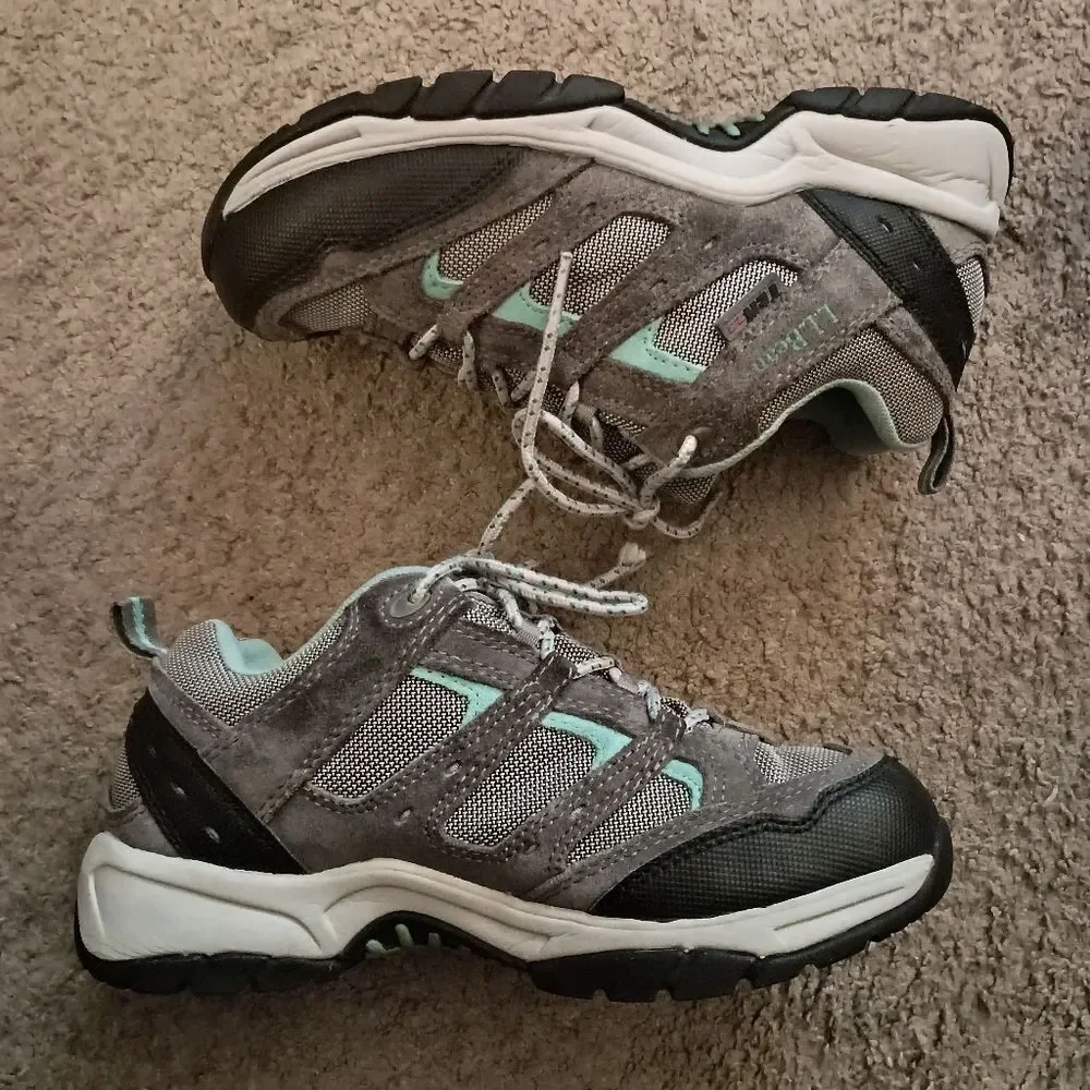 LL Bean Womens Tek 2.5 Hiking Trail Shoes Waterproof Gray Size 7.5 M PRE-OWNED